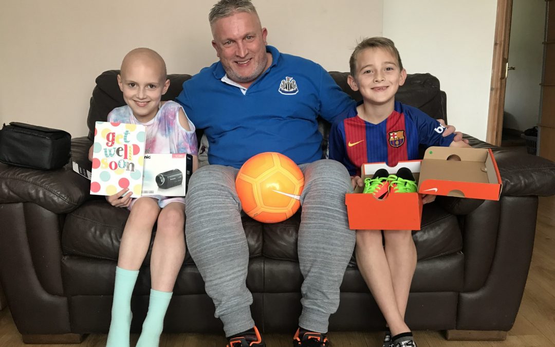 REBECCA RECEIVES MUCH NEEDED BOOST FROM CHARITY.