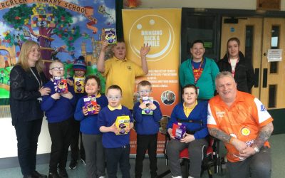 EVERGREEN PRIMARY SCHOOL GETS VISIT FROM LOCAL CHARITY OVER EASTER.