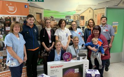 TEAM THIRSK VISIT FRIARAGE HOSPITAL TO DONATE T.V. AND DVD PLUS SELECTION PACKS FOR KIDS SUPRISE