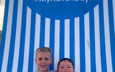 Conner and Spencer charity caravan trip