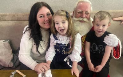 Breakfast with Santa for three lovely families courtesy of Bringing Back A Smile