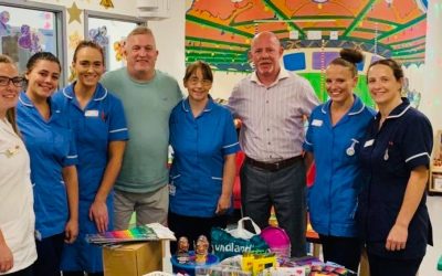 Vaughne Vman Kemp and I visited Leeds Royal infirmary Children’s Cancer Ward