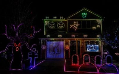 Spooktacular Success: Vikki & Bradley’s Halloween Light Show Raises £749.94 for Bringing Back A Smile Charity