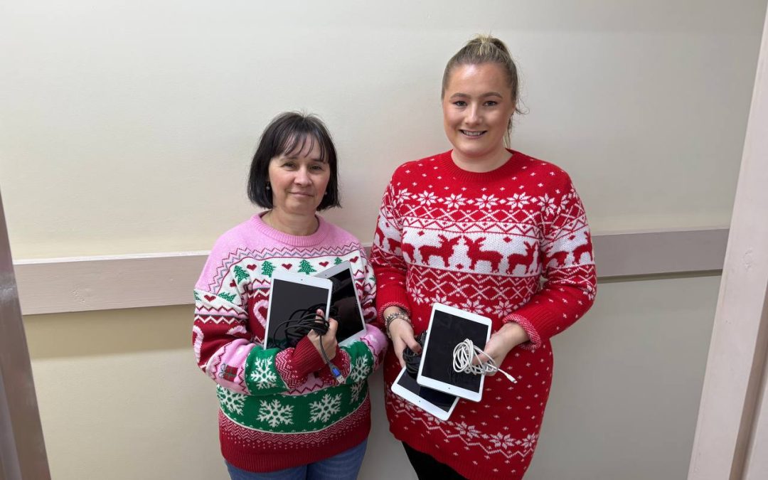 Huge Thanks to Joanne & Nadine from J Mitchinson Ltd for the Generous Donation of 5 Mini iPads!