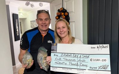 A Spooktacular £1,020 Raised at the Stonebanks Halloween Light Show